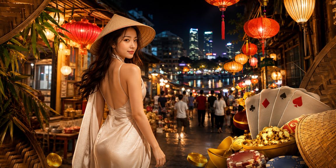Người chơi bài truyền thống tại Hà Nội với nón lá