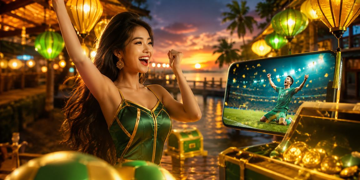 Không khí giải trí buổi tối tại chợ đêm Phú Quốc, người dùng truy cập nền tảng cá cược trực tuyến