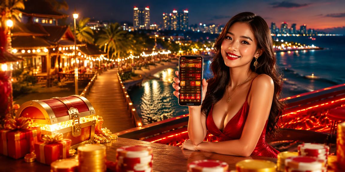 Người dùng chơi casino di động trên bãi biển Phú Quốc qua ứng dụng điện thoại